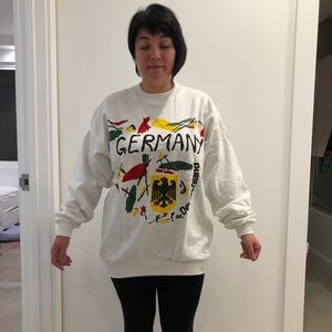 Vintage 80s 90s bootleg Germany sweatshirt hipster